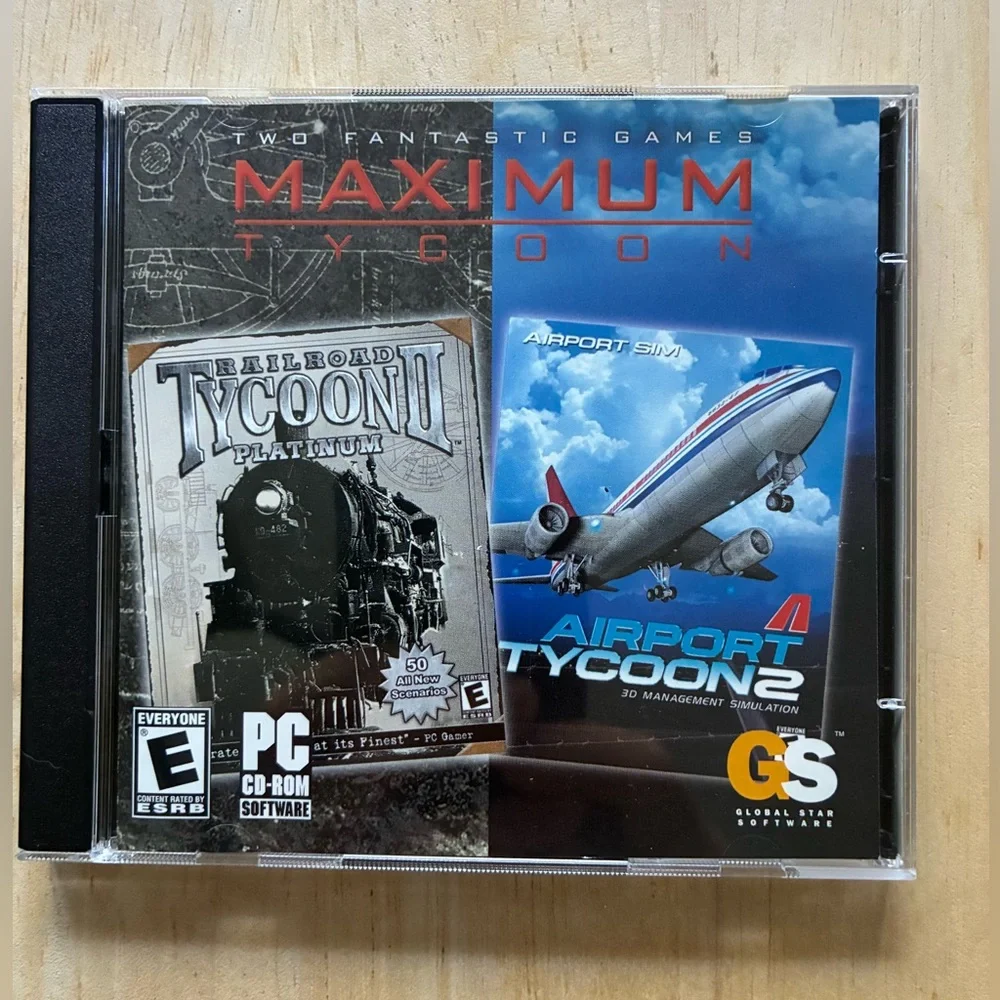Maximum Tycoon: Railroad Tycoon II Platinum & Airport Tycoon 2 (PC, 2003)
